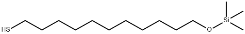 11-メルカプトウンデシルオキシトリメチルシラン 化学構造式