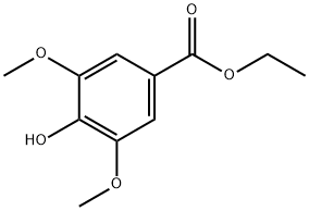 ethyl 4-hydroxy-3,5-dimethoxy-benzoate Struktur