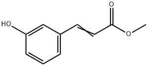 3-(3-ヒドロキシフェニル)アクリル酸メチル 化学構造式