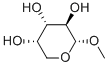 メチルα-L-アラビノピラノシド 化学構造式
