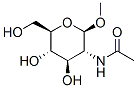 メチル2-アセトアミド-2-デオキシ-Β-D-グルコピラノシド 化学構造式