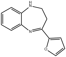 4-(2-FURYL)-2,3-DIHYDRO-1H-1,5-BENZODIAZEPINE 结构式