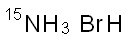 溴化铵-15N, 39466-31-4, 结构式
