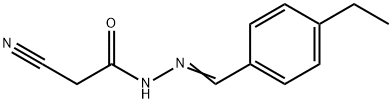 Acetic acid, cyano-, [(4-ethylphenyl)methylene]hydrazide (9CI)|