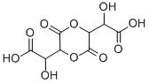 Metatartaric acid 化学構造式