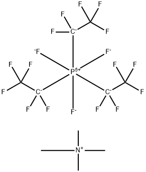 TETRAMETHYLAMMONIUM TRIS(PENTAFLUOROETHYL)TRIFLUOROPHOSPHATE Structure