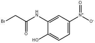 2-(ブロモアセチルアミノ)-4-ニトロフェノール 化学構造式