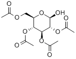 2,3,4,6-TETRA-O-ACETYL-BETA-D-GLUCOPYRANOSE Struktur