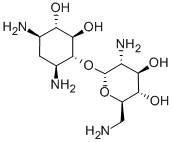 (1'R,3'S,3S,5R,6R)-5-AMINO-2-AMINOMETHYL-6-(4,6-DIAMINO-2,3-DIHYDROXY-CYCLOHEXYLOXY)-TETRAHYDRO-PYRAN-3,4-DIOL Struktur