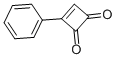 3-フェニル-3-シクロブテン-1,2-ジオン 化学構造式