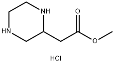 哌嗪-2-乙酸甲酯双盐酸盐, 394709-83-2, 结构式