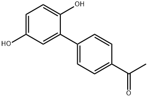 4'-アセチル-2,5-ビフェニルジオール 化学構造式