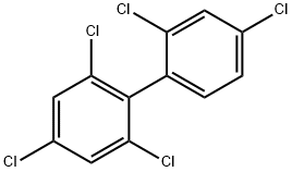 2,2',4,4',6-ペンタクロロビフェニル 化学構造式