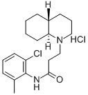 1(2H)-Quinolinepropanamide, N-(2-chloro-6-methylphenyl)octahydro-, mon ohydrochloride, trans- Structure