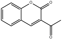 3-乙酰基羟基香豆素 结构式