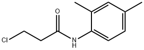 3-クロロ-N-(2,4-ジメチルフェニル)プロパンアミド 化学構造式