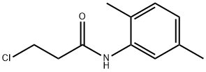 3-クロロ-N-(2,5-ジメチルフェニル)プロパンアミド 化学構造式
