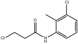 3-chloro-N-(3-chloro-2-methylphenyl)propanamide Struktur