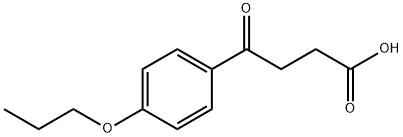 4-オキソ-4-(4-N-プロポキシフェニル)酪酸 化学構造式