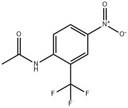 4-ニトロ-2-(トリフルオロメチル)アセトアニリド 化学構造式