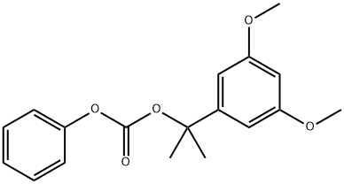 1-(3,5-二甲氧基苯基)-1-甲基乙基苯基碳酸酯 结构式