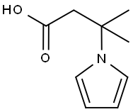 3-METHYL-3-(1H-PYRROL-1-YL)BUTANOICACID
 Structure