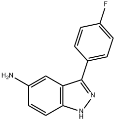 3-(4-fluorophenyl)-1H-indazol-5-amine Struktur