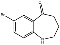 7-BROMO-1,2,3,4-TETRAHYDRO-BENZO[B]AZEPIN-5-ONE Struktur