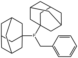 ジ(1‐アダマンチル)ベンジルホスフィン 化学構造式