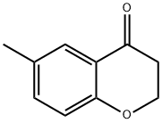 6-メチル-2,3-ジヒドロ-4H-1-ベンゾピラン-4-オン 化学構造式