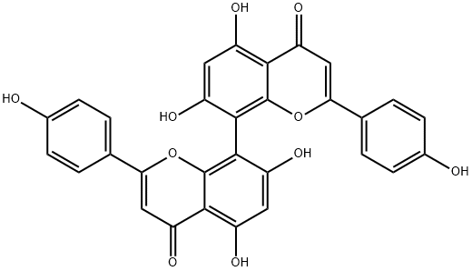 CUPRESSUFLAVONE TRIHYDRATE Structure