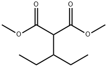 (1-エチルプロピル)マロン酸ジメチル 化学構造式