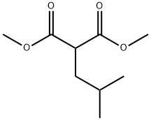 (2-メチルプロピル)プロパン二酸ジメチル 化学構造式