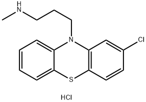 Demethyl Chlorpromazine Hydrochloride Struktur