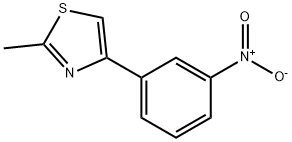 2-Methyl-4-(3-nitro-phenyl)-thiazole, 39541-91-8, 结构式