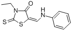 3-ETHYL-5-[(PHENYLAMINO)METHYLENE]-2-THIOXO-4-THIAZOLIDINONE Structure