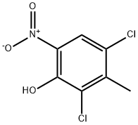 6-硝基-2,4-二氯-3-甲基苯酚 结构式