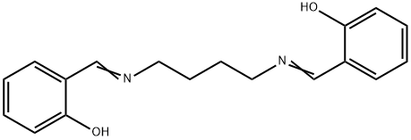 N,N'-ビス(サリチリデン)-1,4-ブタンジアミン 化学構造式