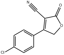 4-(4-氯苯基)-2-氧代-2,5-二氢呋喃-3-甲腈 结构式