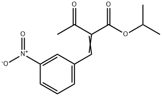 Isopropyl 2-(3-nitrobenzylidene)acetoacetate Struktur