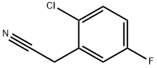 2-氯-5-氟苯乙腈 结构式