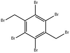3,6-bis(bromomethyl)-1,2,4,5-tetrabromobenzene Struktur