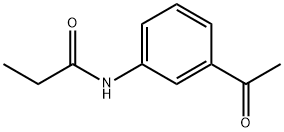 N-(3-アセチルフェニル)プロパンアミド 化学構造式