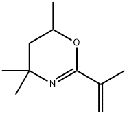 5,6-DIHYDRO-2-ISOPROPENYL-4,4,6-TRIMETHYL-1,3(4H)-OXAZINE Struktur