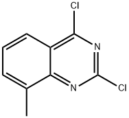 2,4-ジクロロ-8-メチルキナゾリン 化学構造式