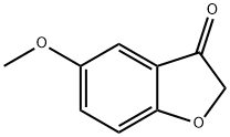 2,3-ジヒドロ-5-メトキシベンゾフラン-3-オン 化学構造式