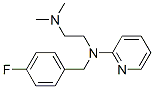 2-[N-(p-Fluorobenzyl)-N-(2-dimethylaminoethyl)amino]pyridine Struktur