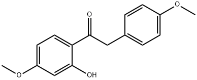 1-(2-Hydroxy-4-methoxyphenyl)-2-(4-methoxyphenyl)ethanone Structure