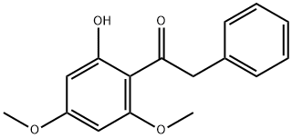 2'-ヒドロキシ-4',6'-ジメトキシ-2-フェニルアセトフェノン 化学構造式