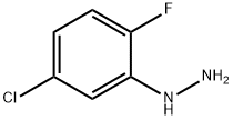(5-CHLORO-2-FLUOROPHENYL)HYDRAZINE 化学構造式